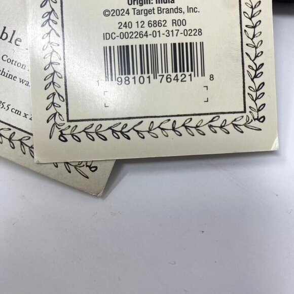 John Derian For Target Farmhouse Objects Table Runner 14 in x 90 in Fall Decor - Picture 7 of 7